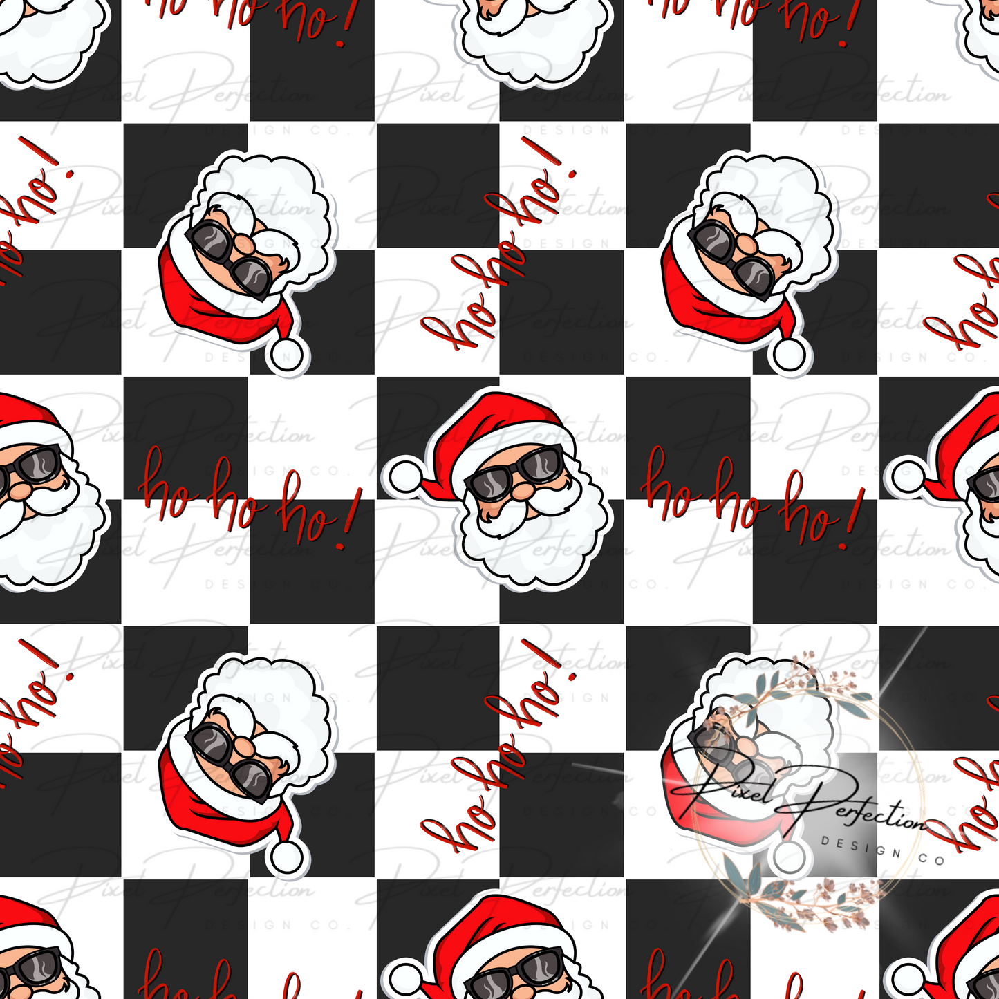 Cool Santa Christmas seamless