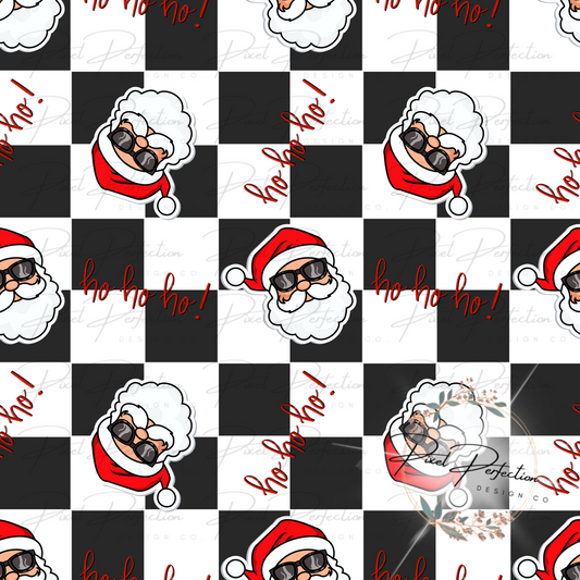 Cool Santa Christmas seamless
