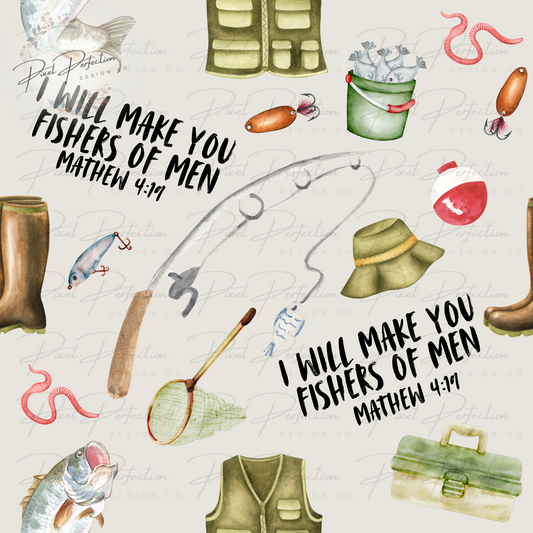 I will make you fishers of men seamless