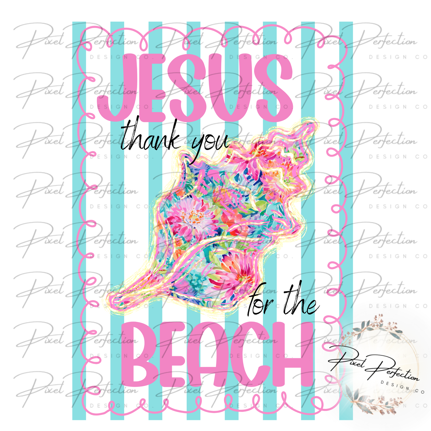 Preppy Jesus thank you for the beach png