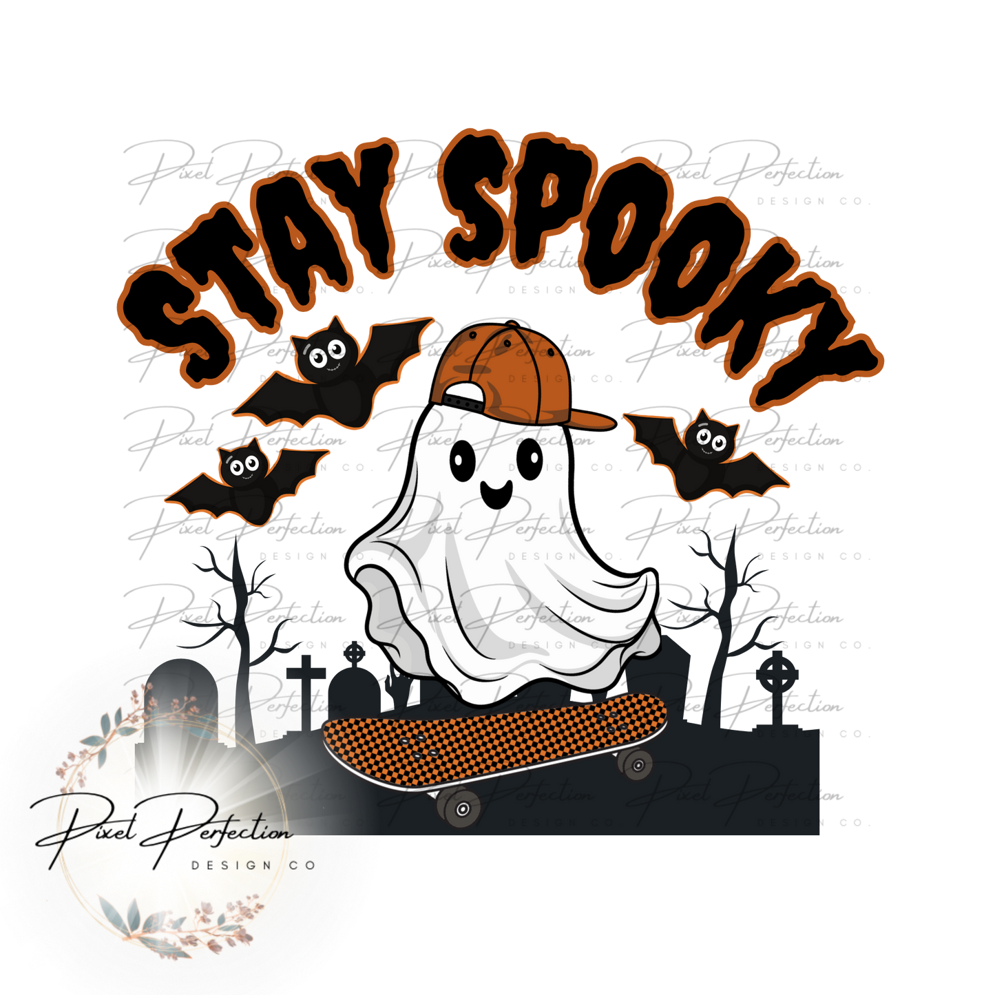 Stay Spooky graveyard PNG