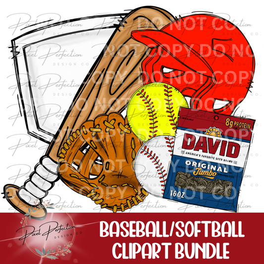 Baseball clipart bundle