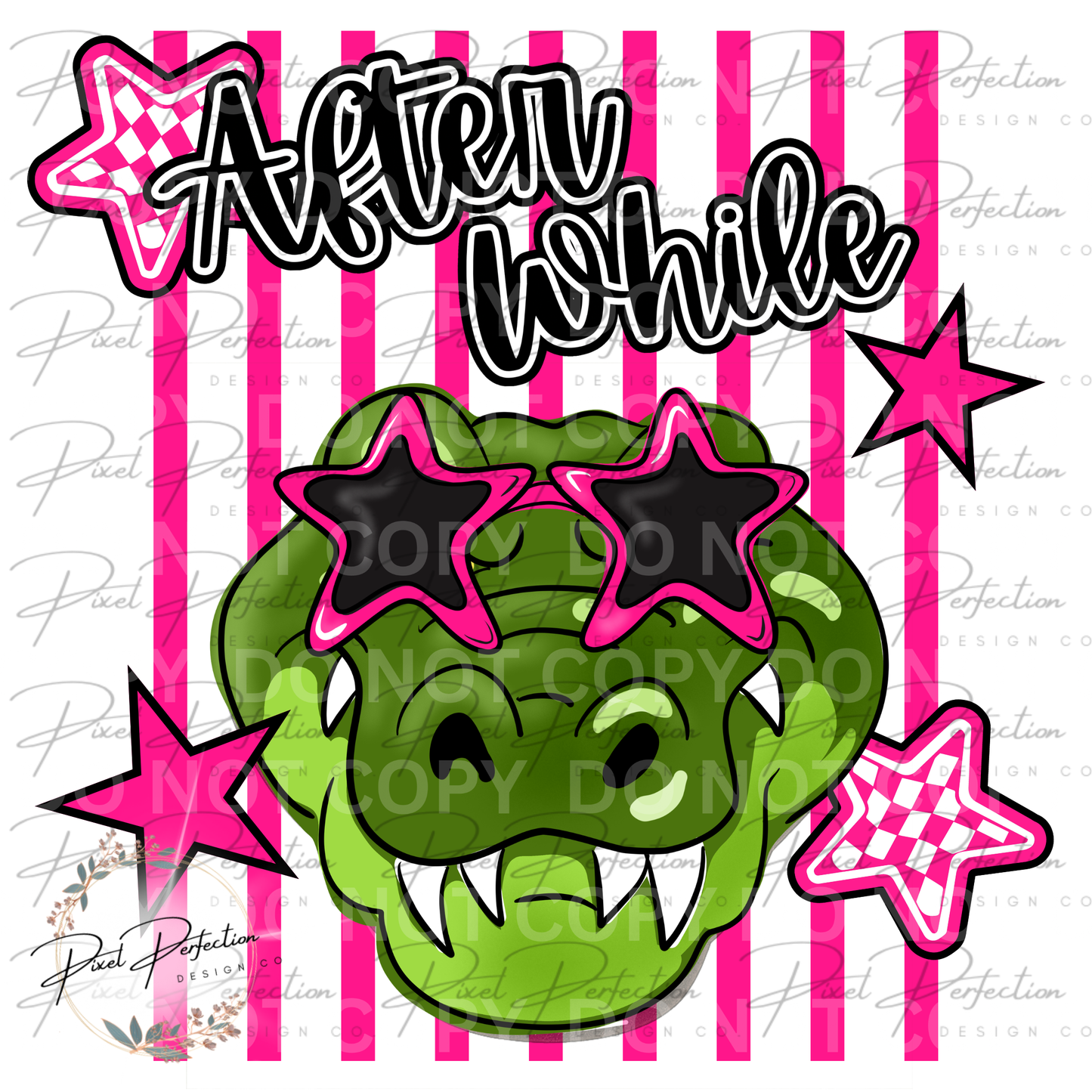 After while crocodile pink