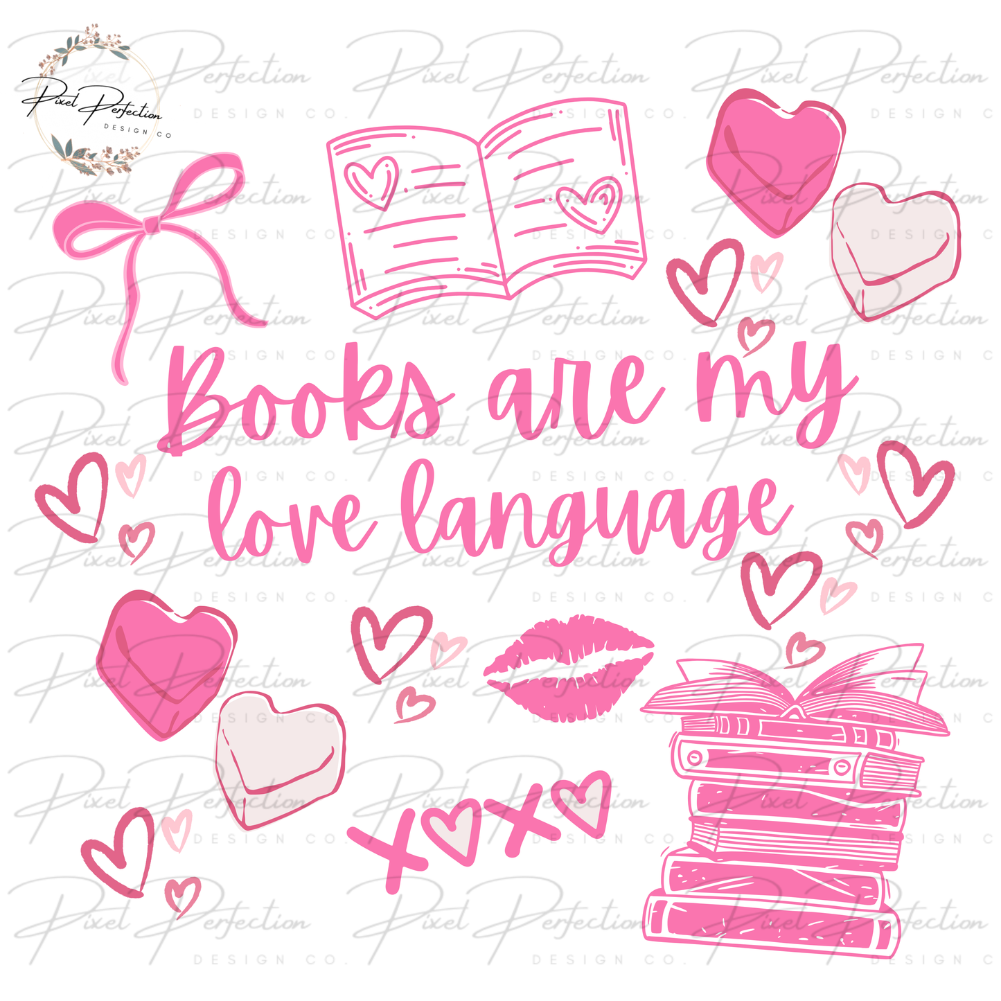 Books are my love language PNG