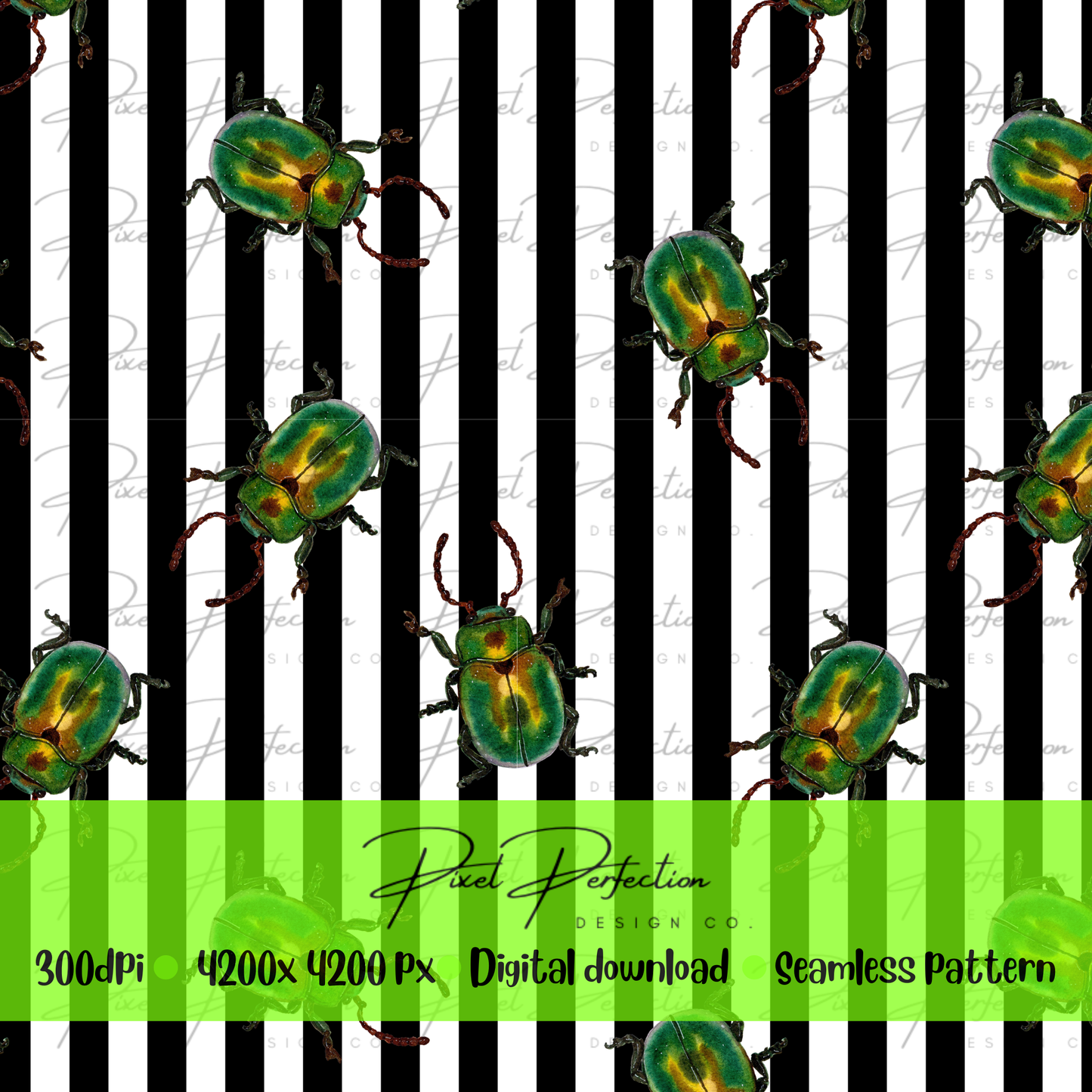 Halloween BJ beetle seamless