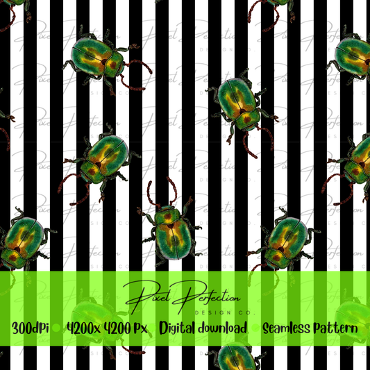 Halloween BJ beetle seamless