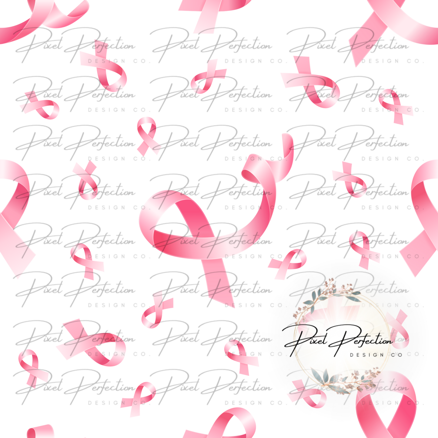 Breast cancer awareness ribbon seamless