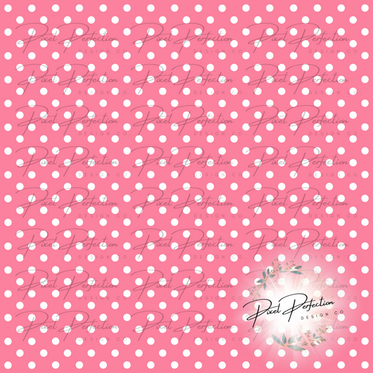 Pink polka dot seamless