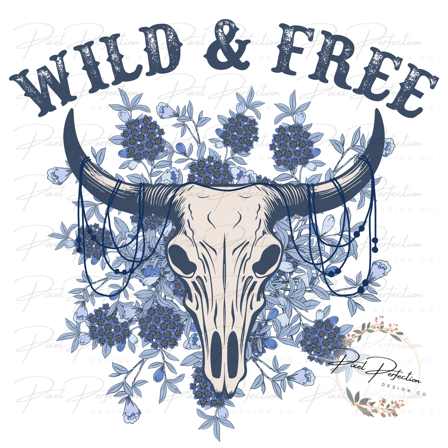 Blue girly Wild and free