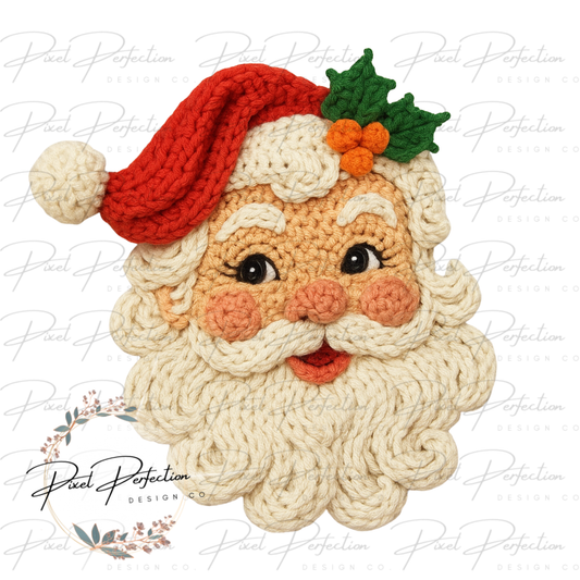 Crocheted Santa PNG