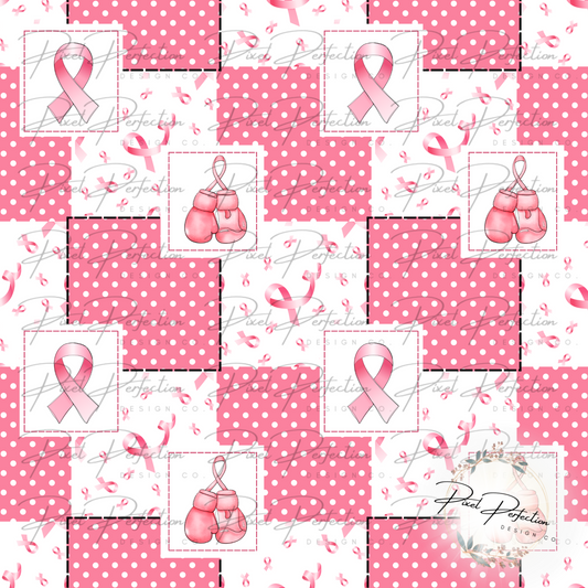 Breast cancer awareness fight like a girl seamless file