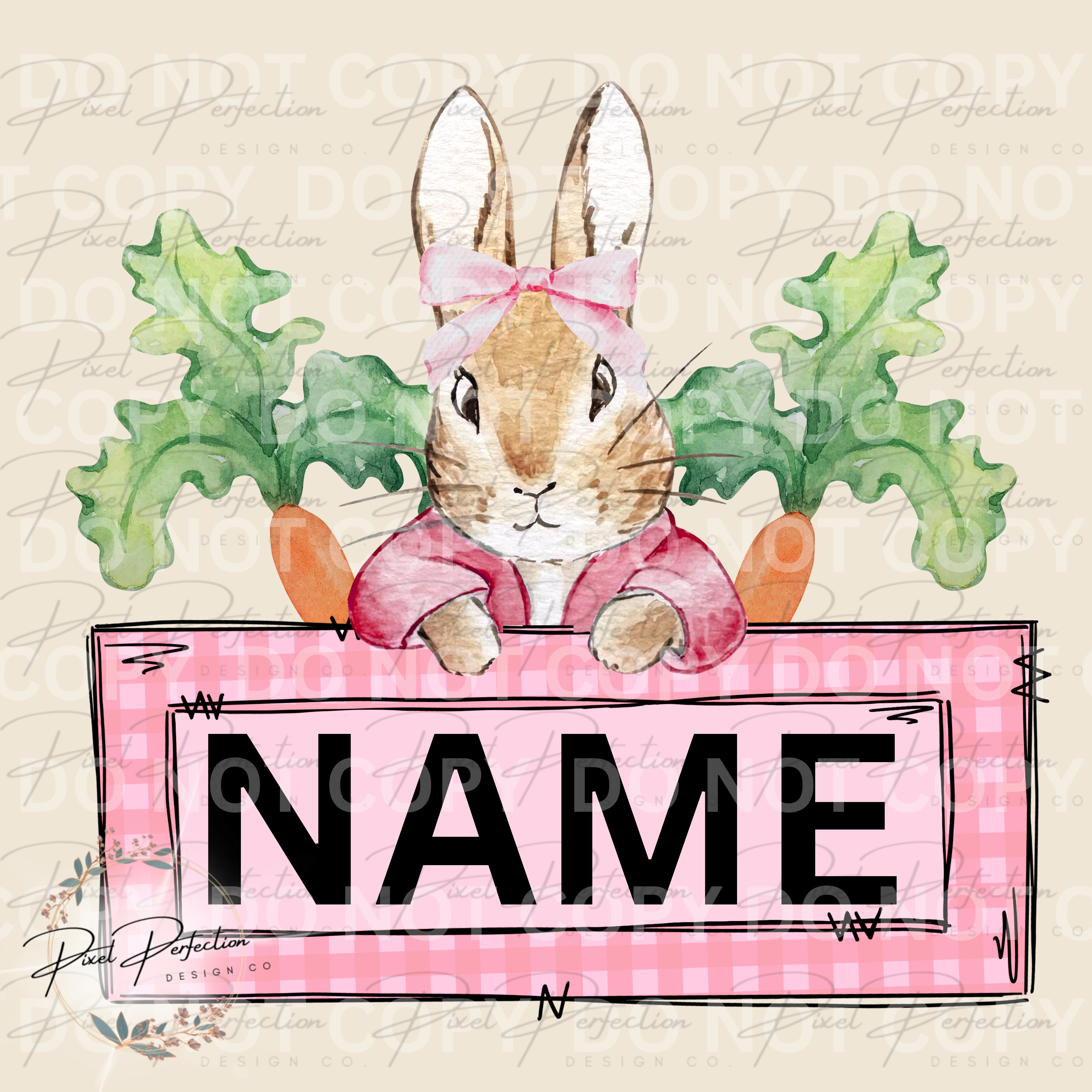 Girl Vintage peter rabbit Easter name plate png – Pixel Perfection ...