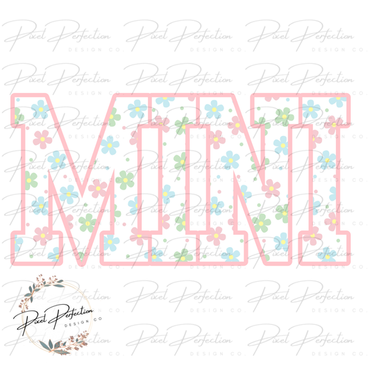 Spring floral retro daisy mini png