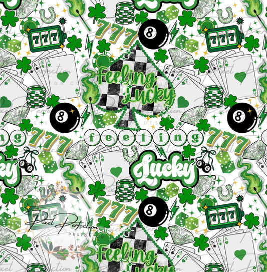 St. Patricks Day Feeling lucky seamless