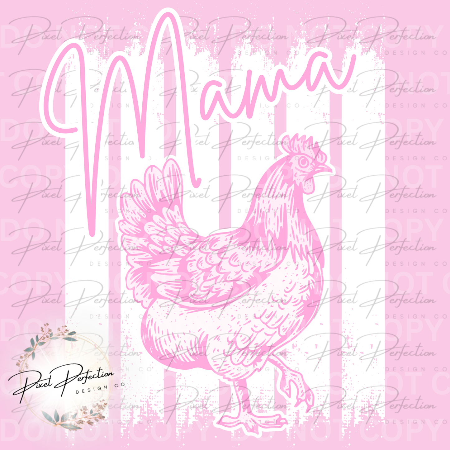 Mama hen pink