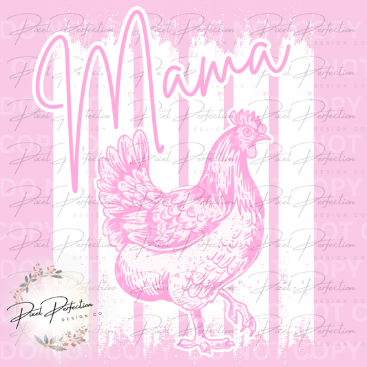 Mama hen pink