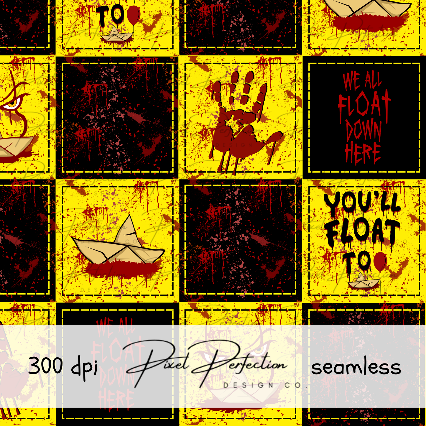 Halloween PW patchwork seamless