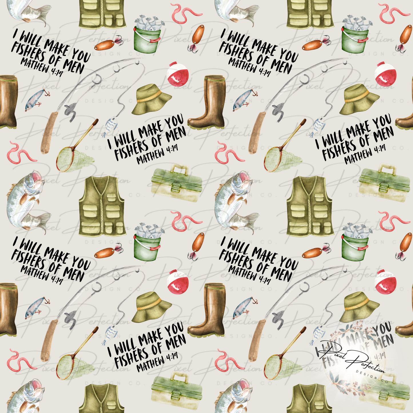 I will make you fishers of men seamless