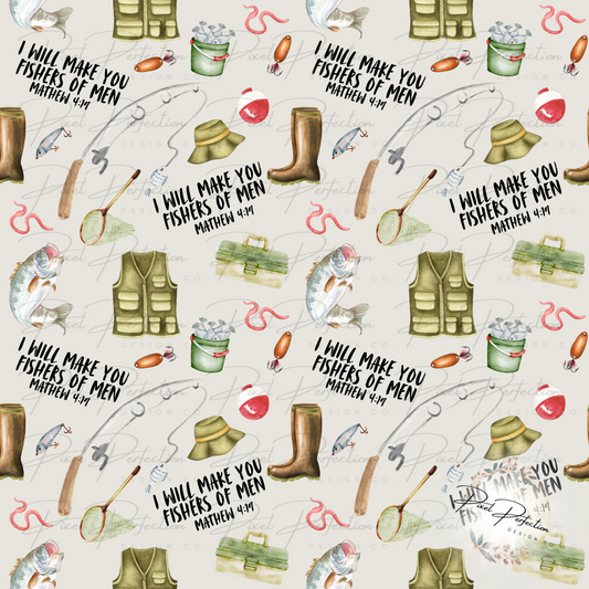 I will make you fishers of men seamless