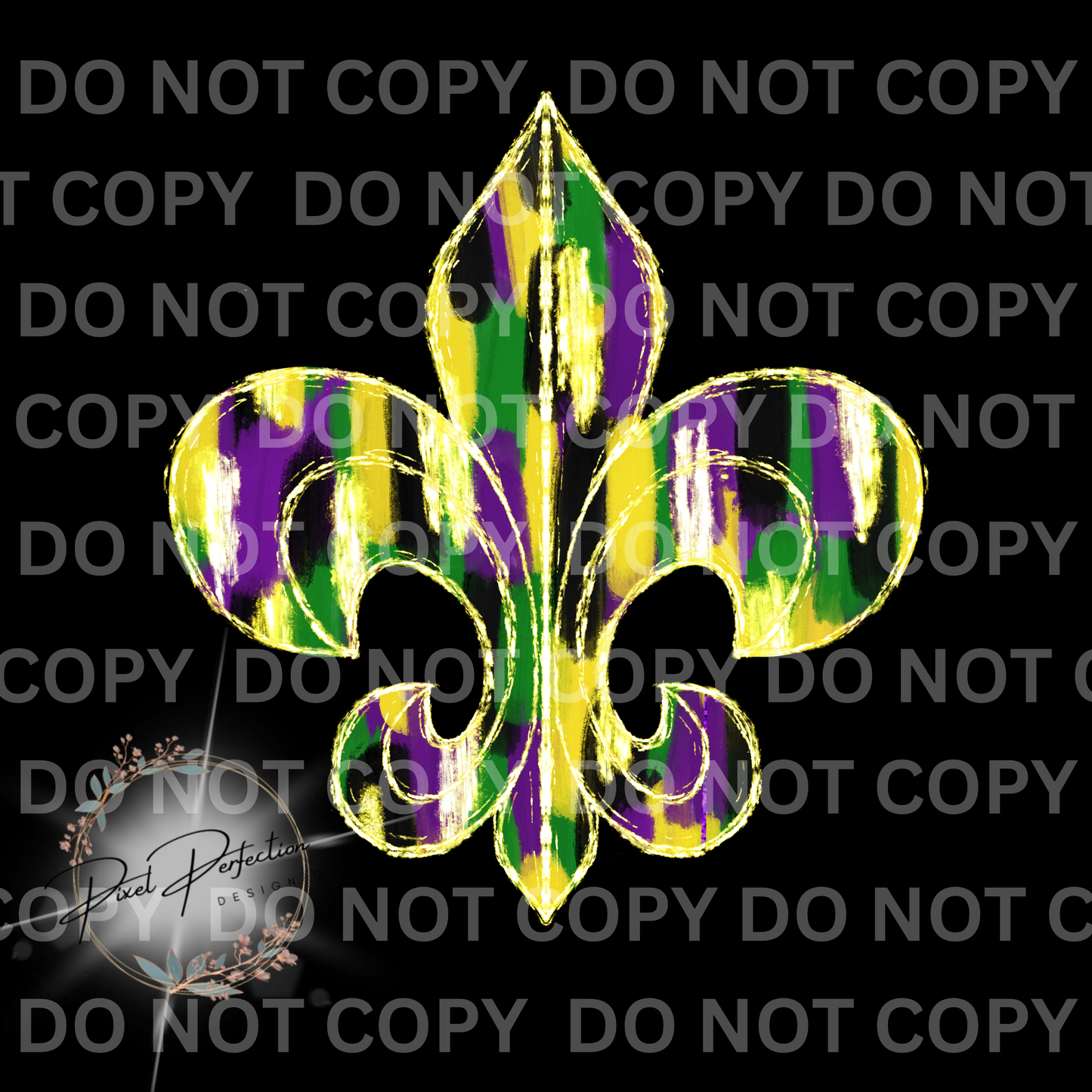 Mardi Gras brush stroke png