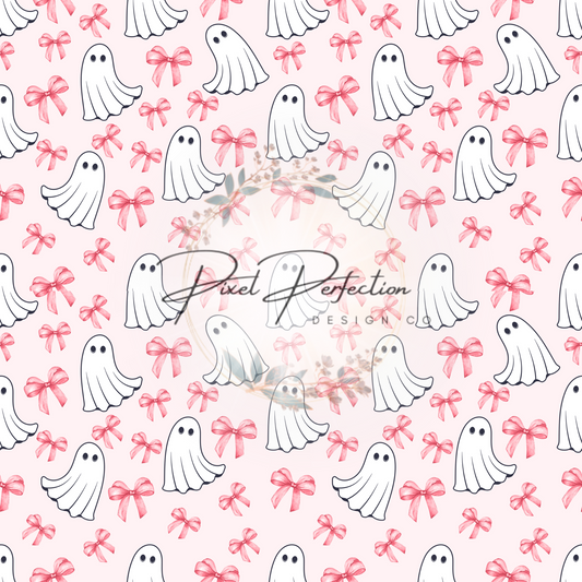 Ghost and bows seamless