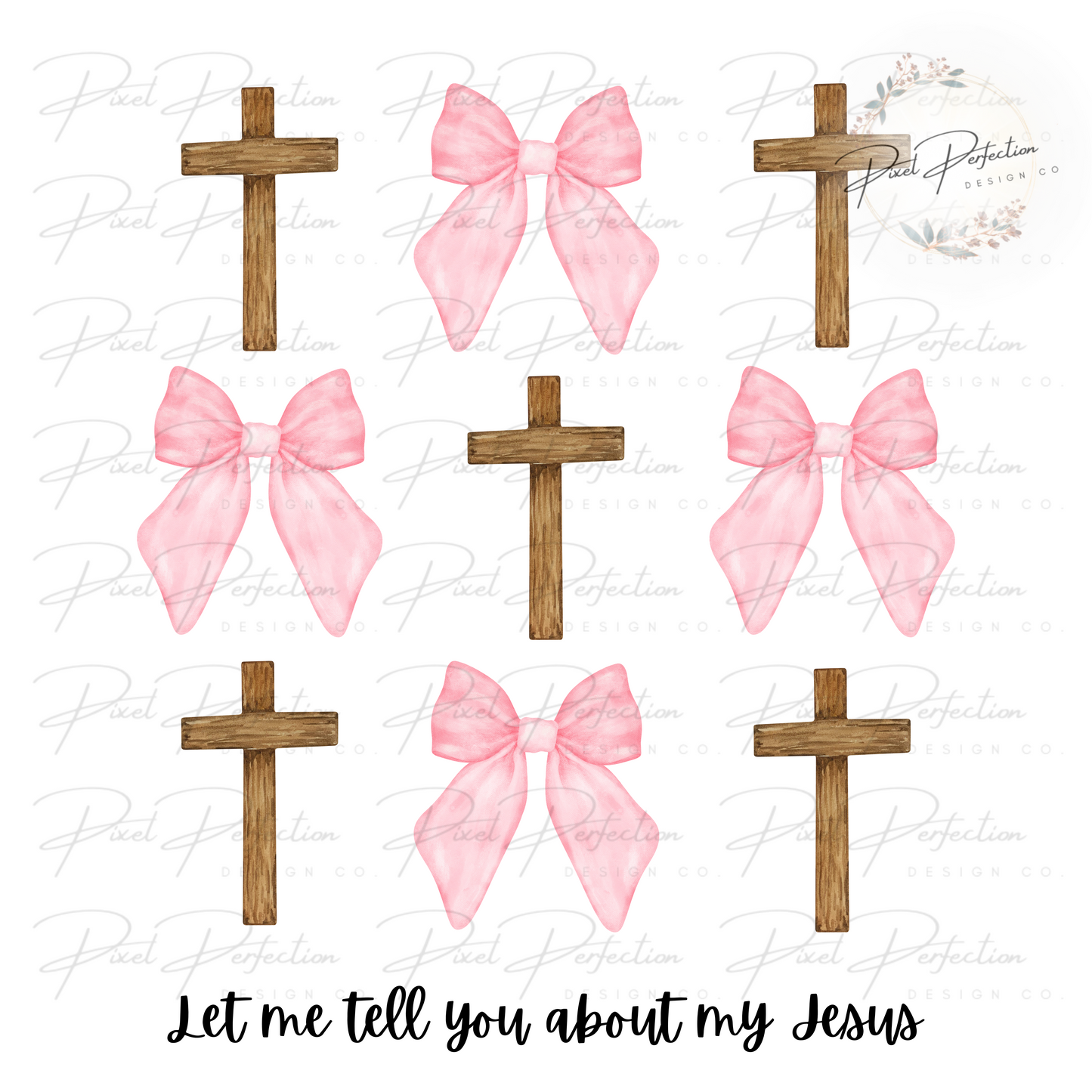 Let me tell you about my Jesus crosses and bows PNG