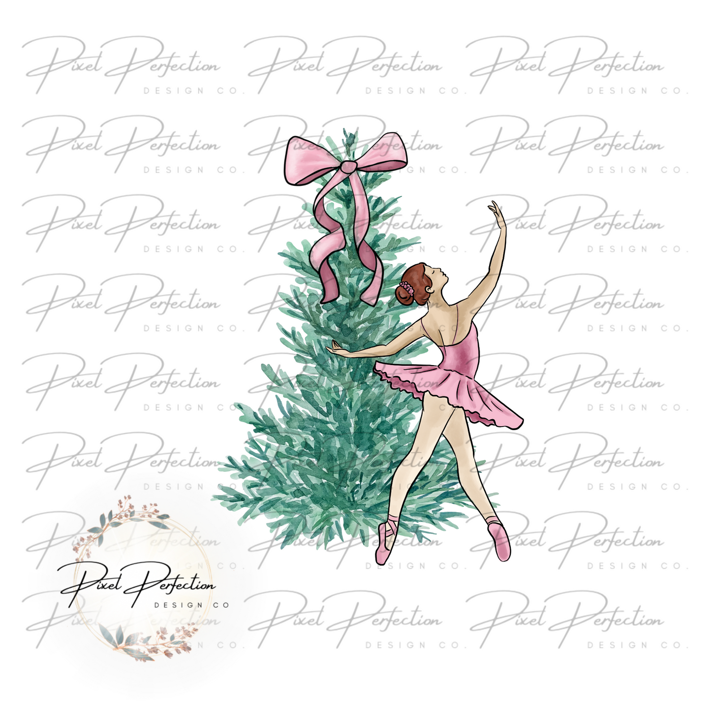 Ballerina Christmas Tree PNG