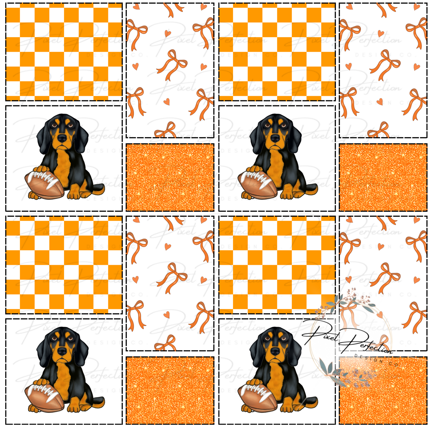 Tennessee Football Patchwork #2 seamless