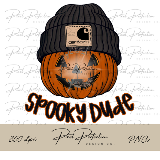 Blue collar boys spooky dude pumpkin png