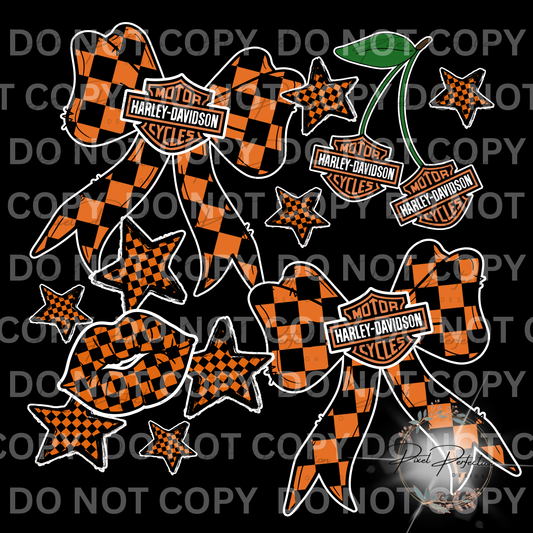 HD girl bow and star png