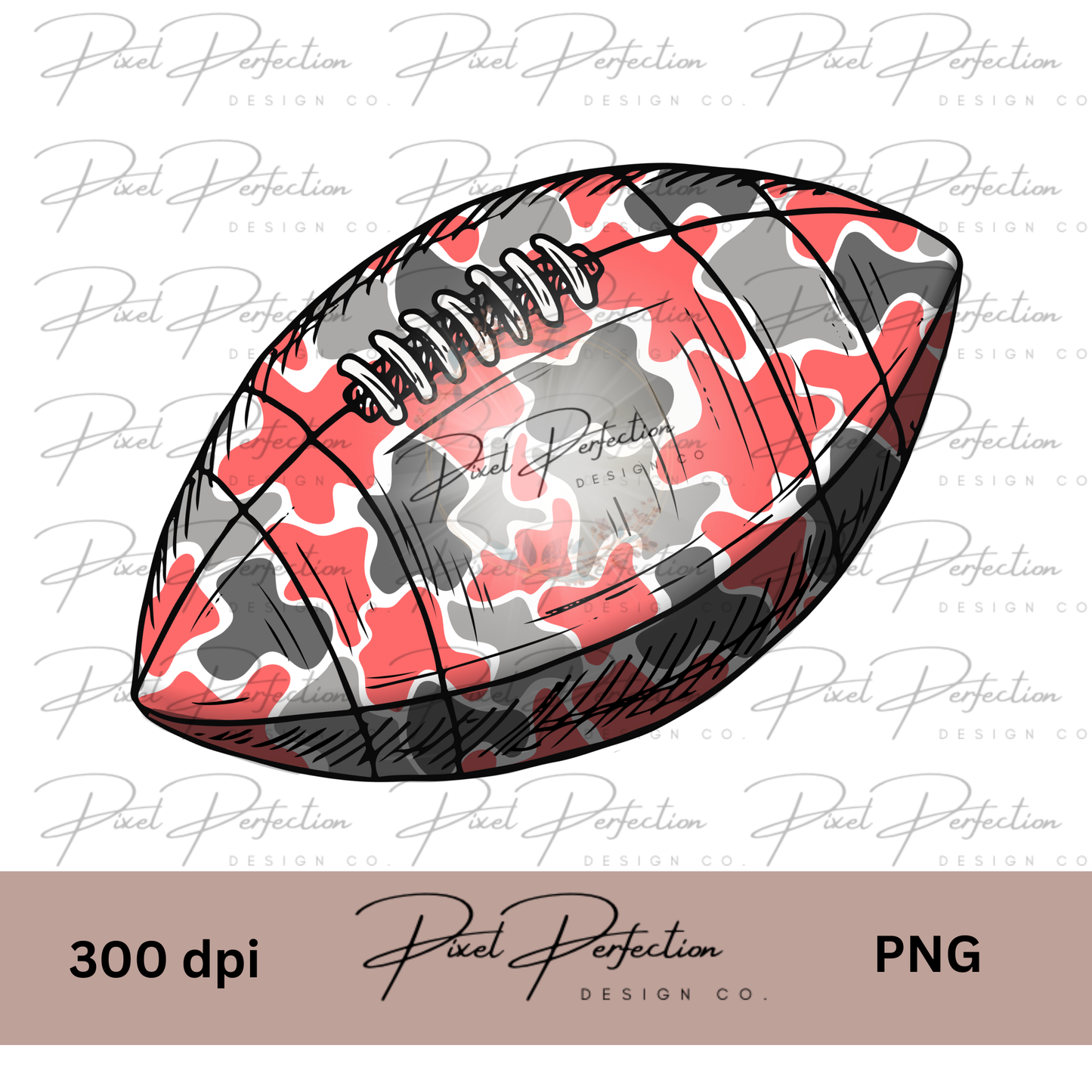 Faded Red black and white Camo football png (Copy)