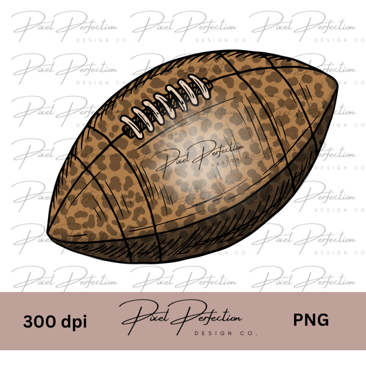 Faded Leopard football png