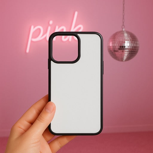 Single phone case procreate mockup pink disco background digital file