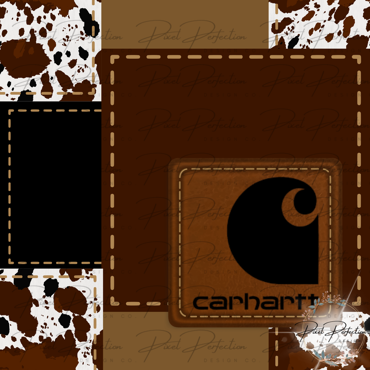 Cowprint patchwork boy seamless