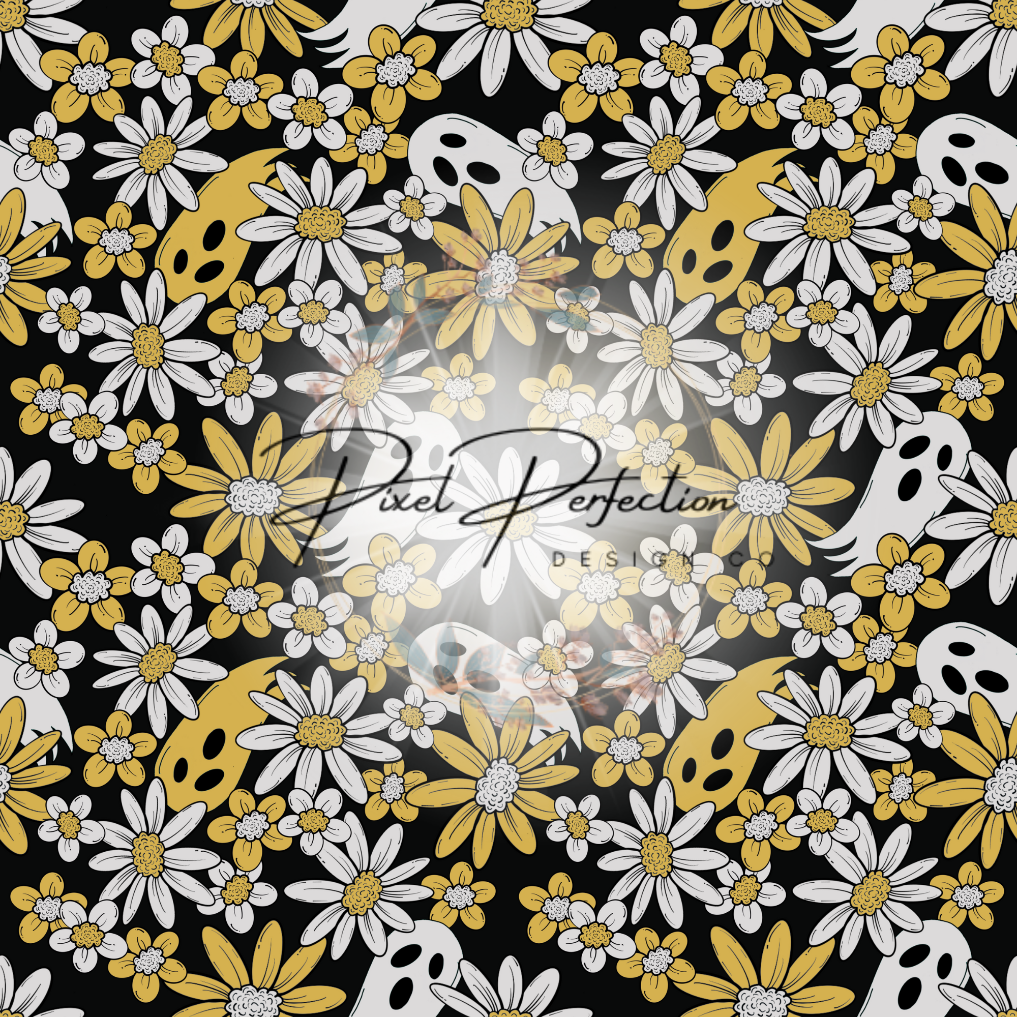 Floral ghost seamless – Pixel Perfection Design Co