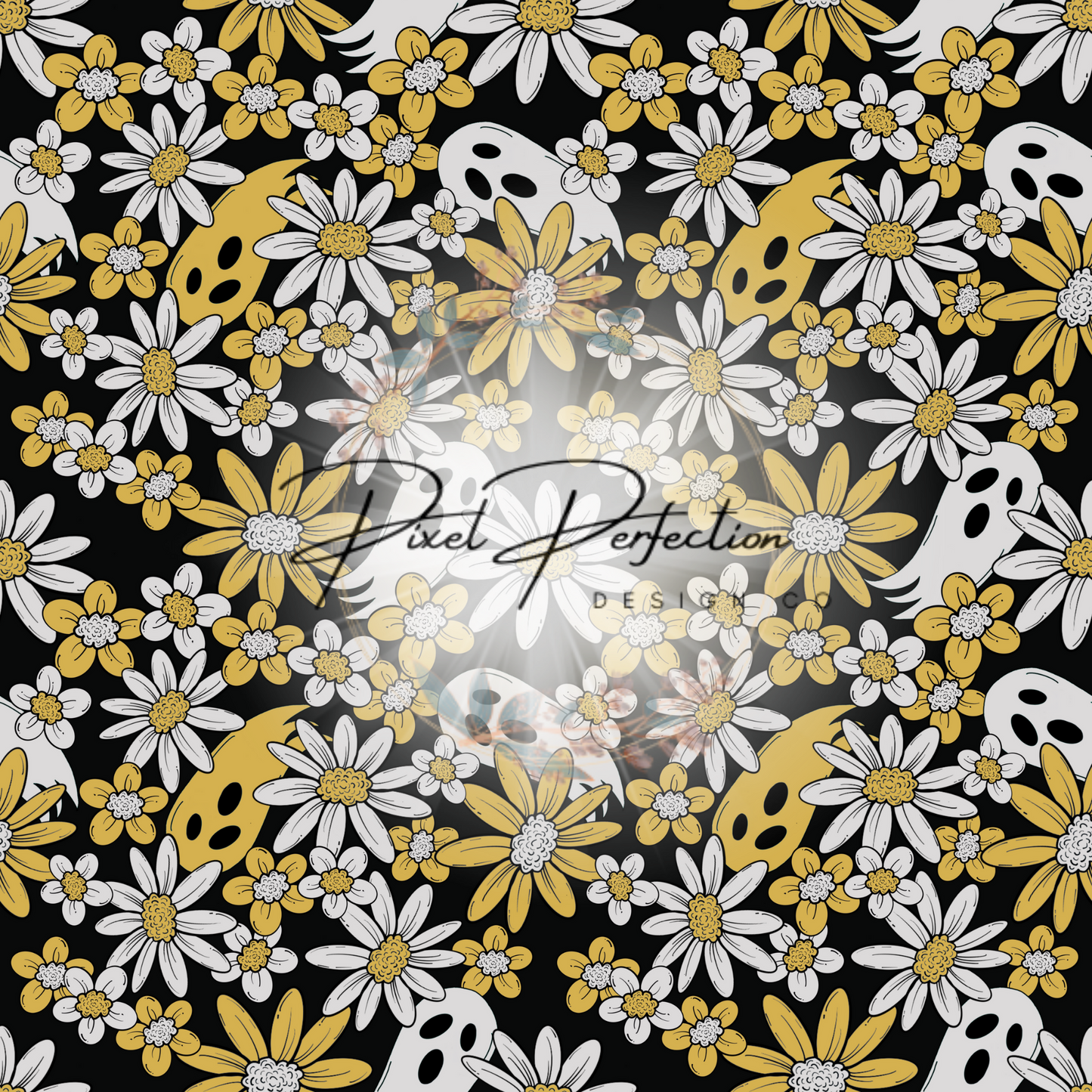 Floral ghost seamless