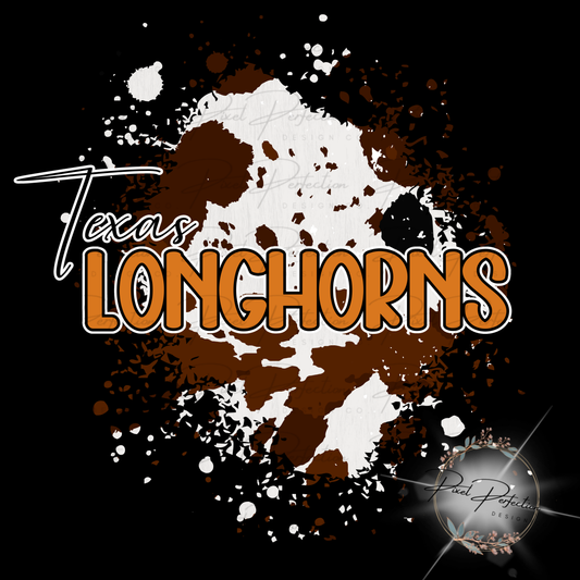 Texas football cow print background png
