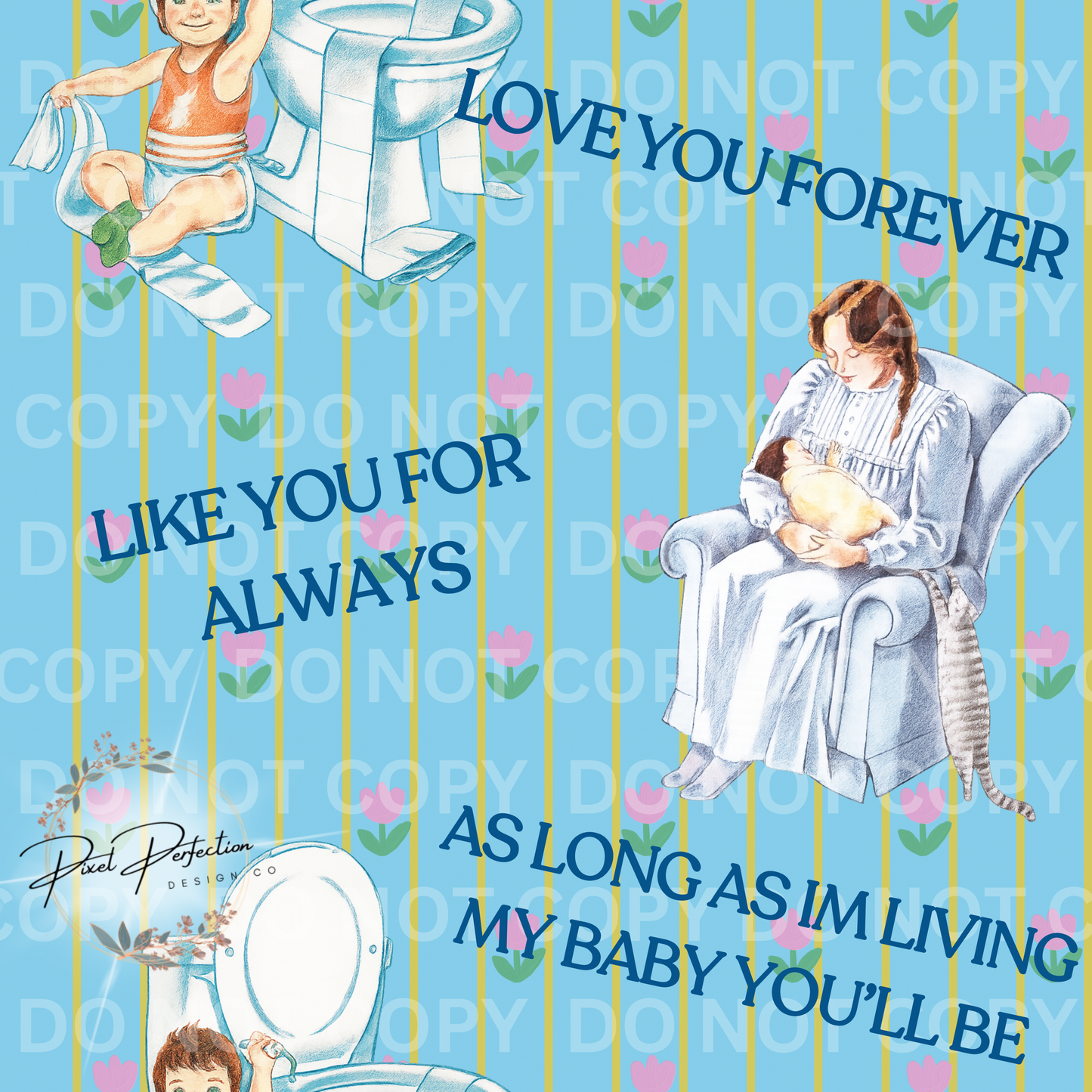 Love you forever seamless