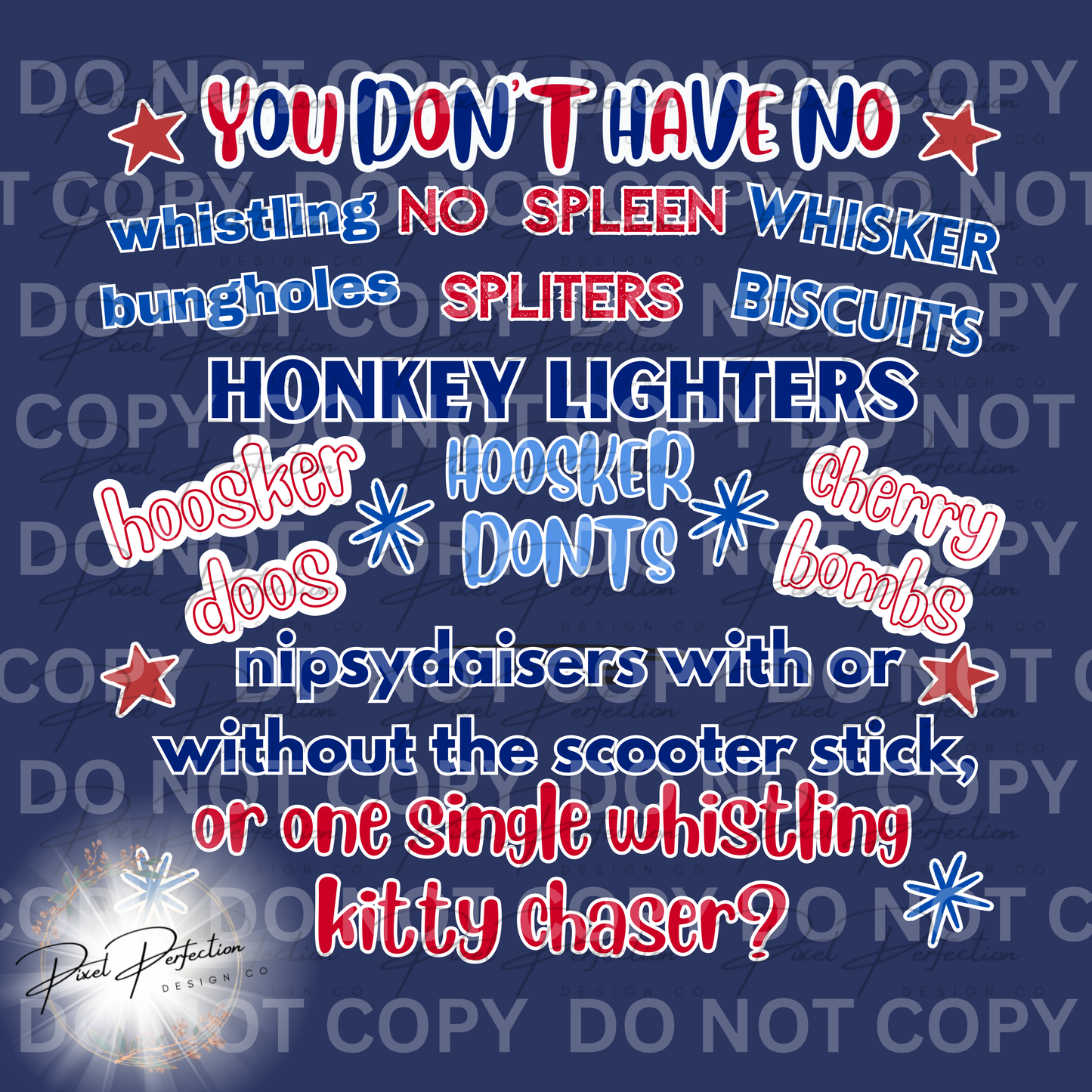Fourth of July Joe dirt quote with white outline png