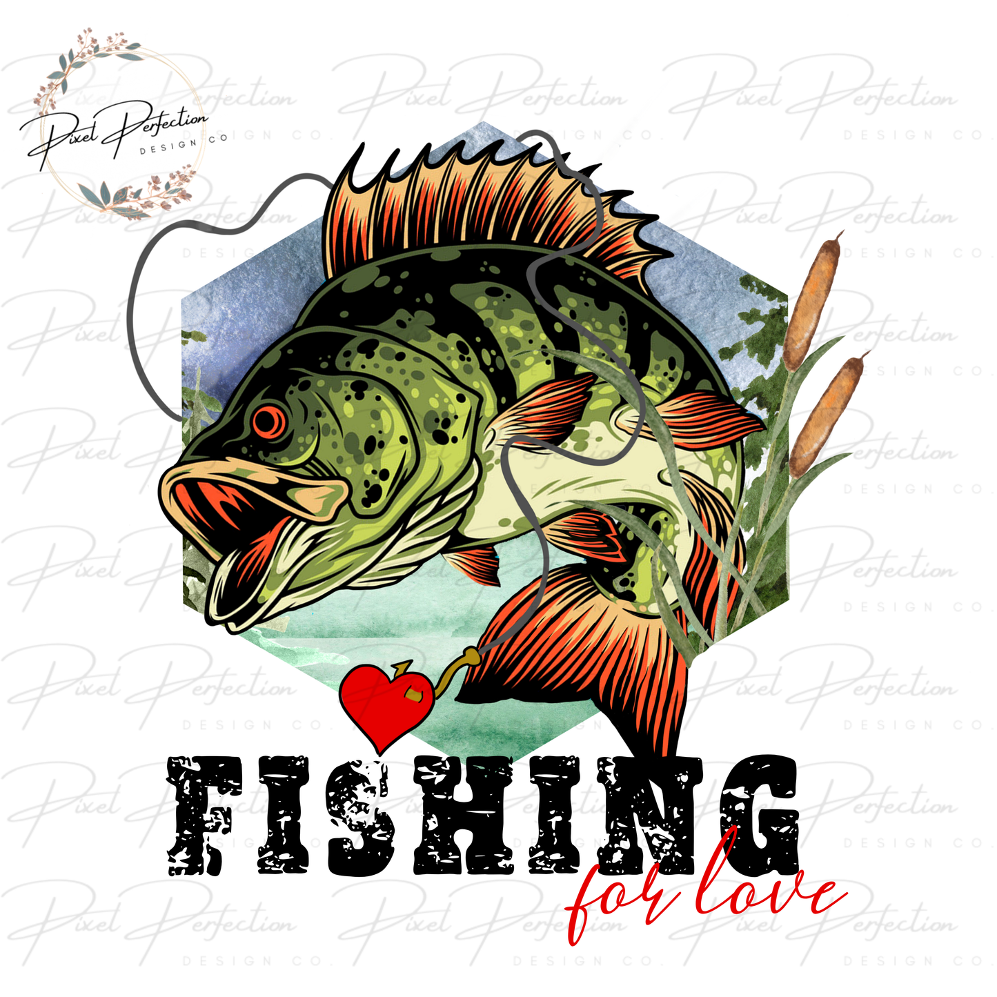 Fishing for love valentines png