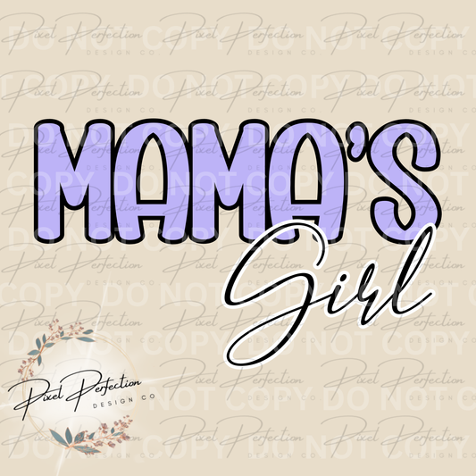 Spring floral coordinating mamas girl png