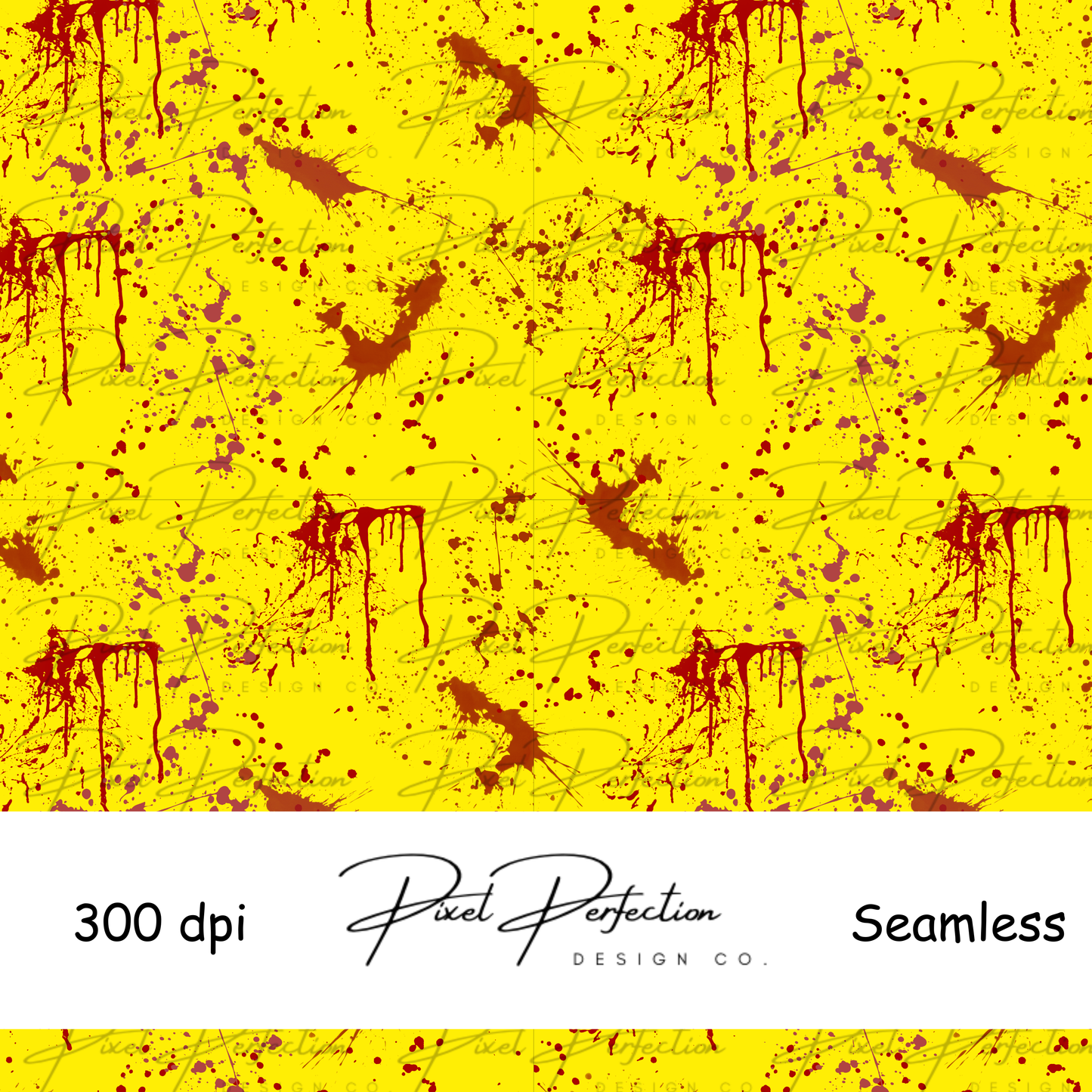 Halloween PW coordinating blood splatter seamless