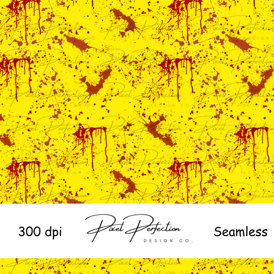 Halloween PW coordinating blood splatter seamless
