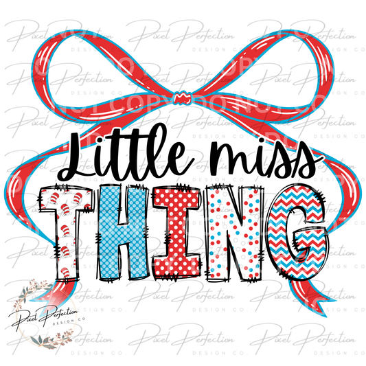 Dr Seuss read across America little miss thing png