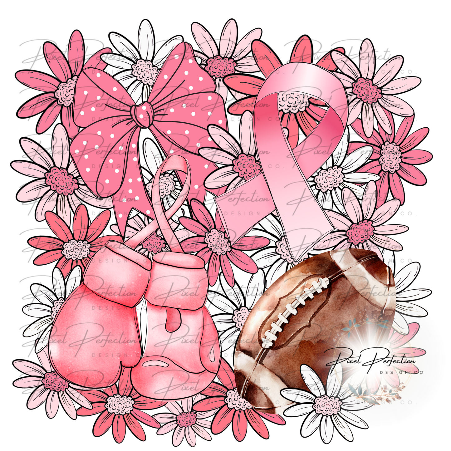 Fight like a girl breast cancer awareness pink out PNG