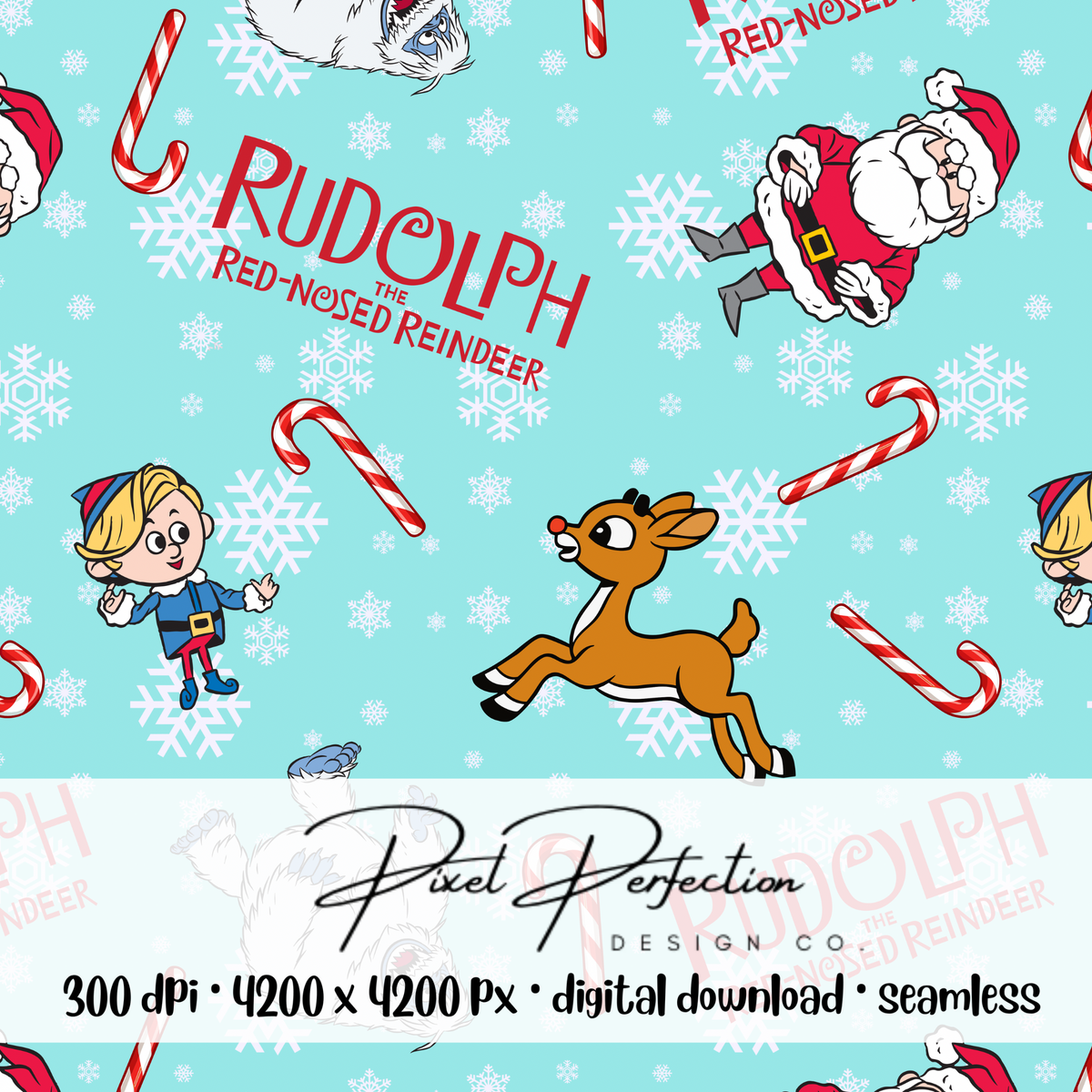 Classic Rudolph seamless