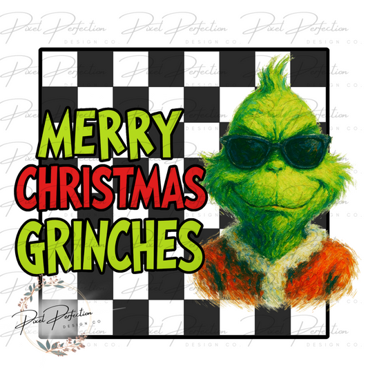 Green Man Merry Christmas Grinches