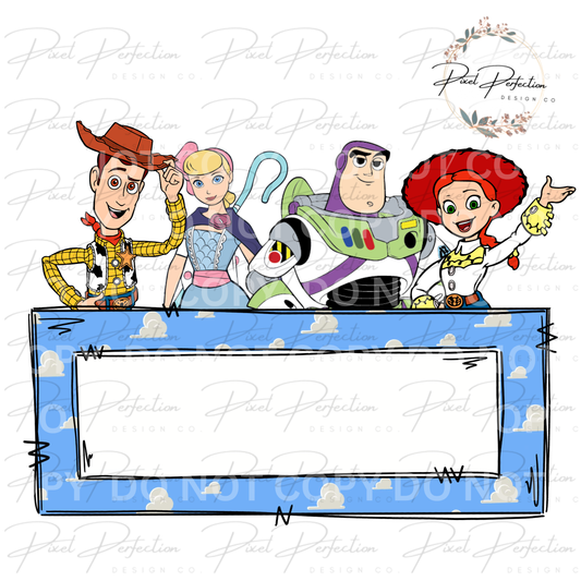 Toy name plate png