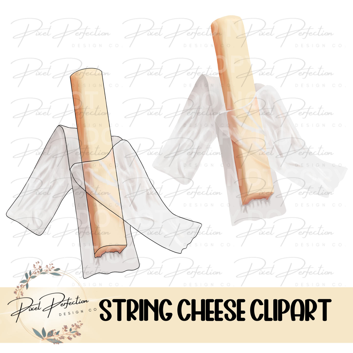 String cheese clipart bundle