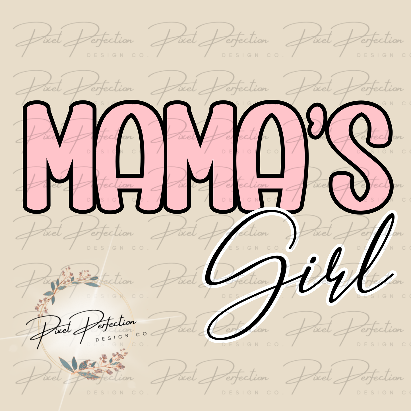 Spring floral retro daisy mamas girl coordinating png